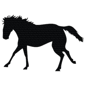 Silhouette de cheval