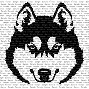 Chien husky svg