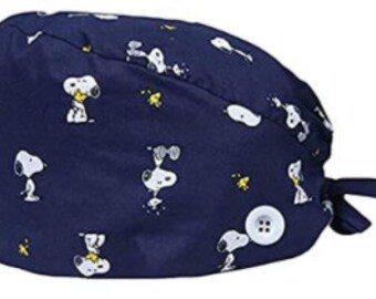 Women/'s Euro Style Scrub Hat Valentine Snoopy