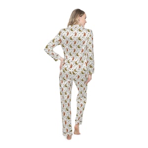 Satin Lounge Set: Dachshund Pajamas, Women&#39;s Loungewear