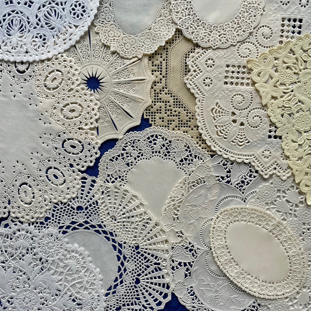 Antique Paper Lace Doilies Beautiful Patterns Different Etsy