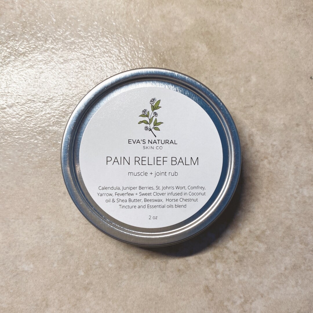 Pain Relief Balm Muscle & Joint Pain, Deep Muscle Rub, Bees Wax, Shea