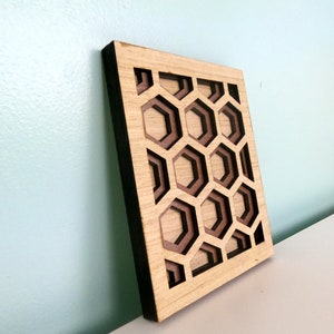 Hexagon Wall Art // SVG File // GlowForge Project