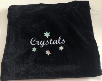 Embroidered Crystal Pouches
