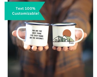 Personalized Camping Mug, Funny Anniversary Gift, Custom Couple Mug