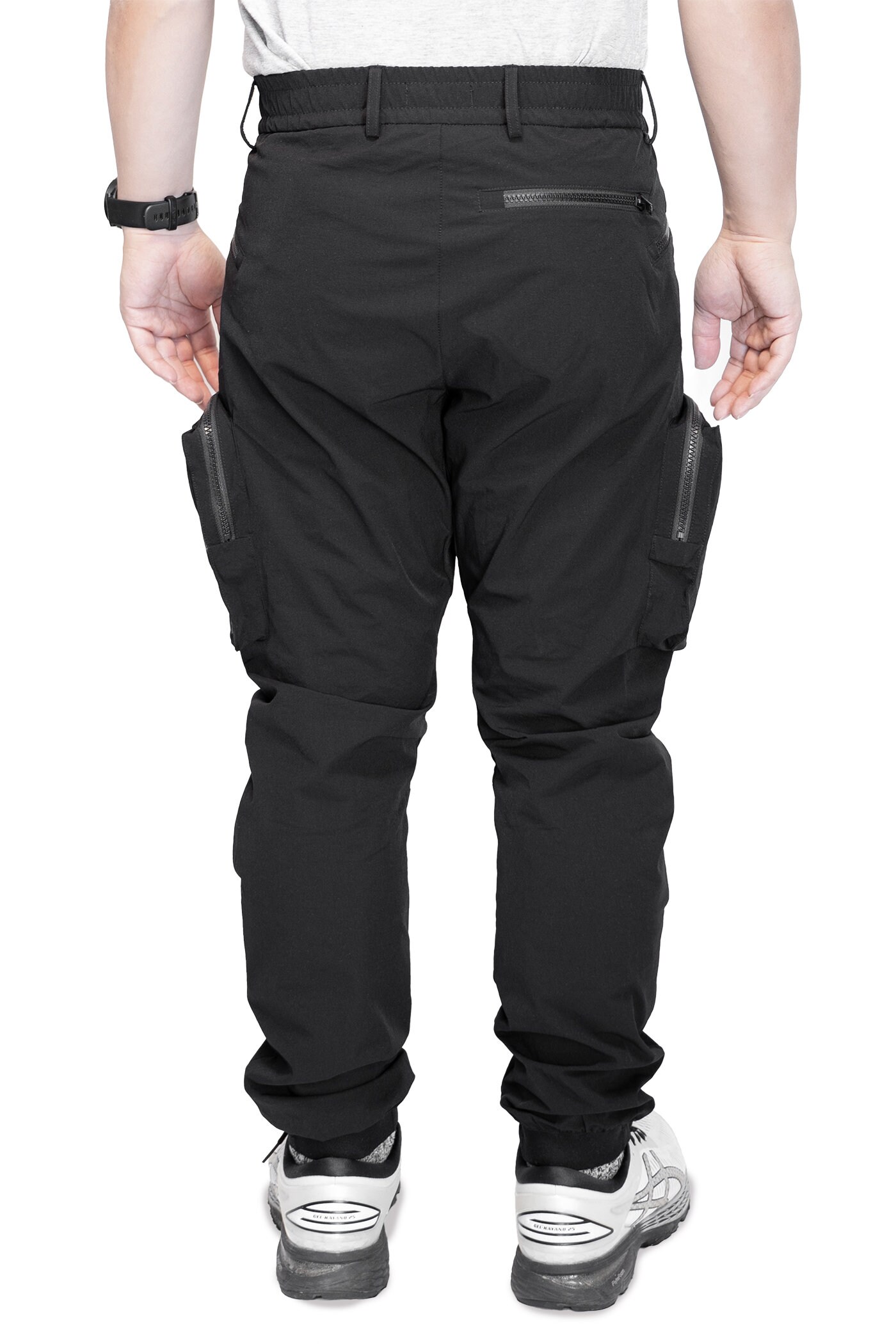 Black Cargo Pants Water Resistant Techwear Gorpcore