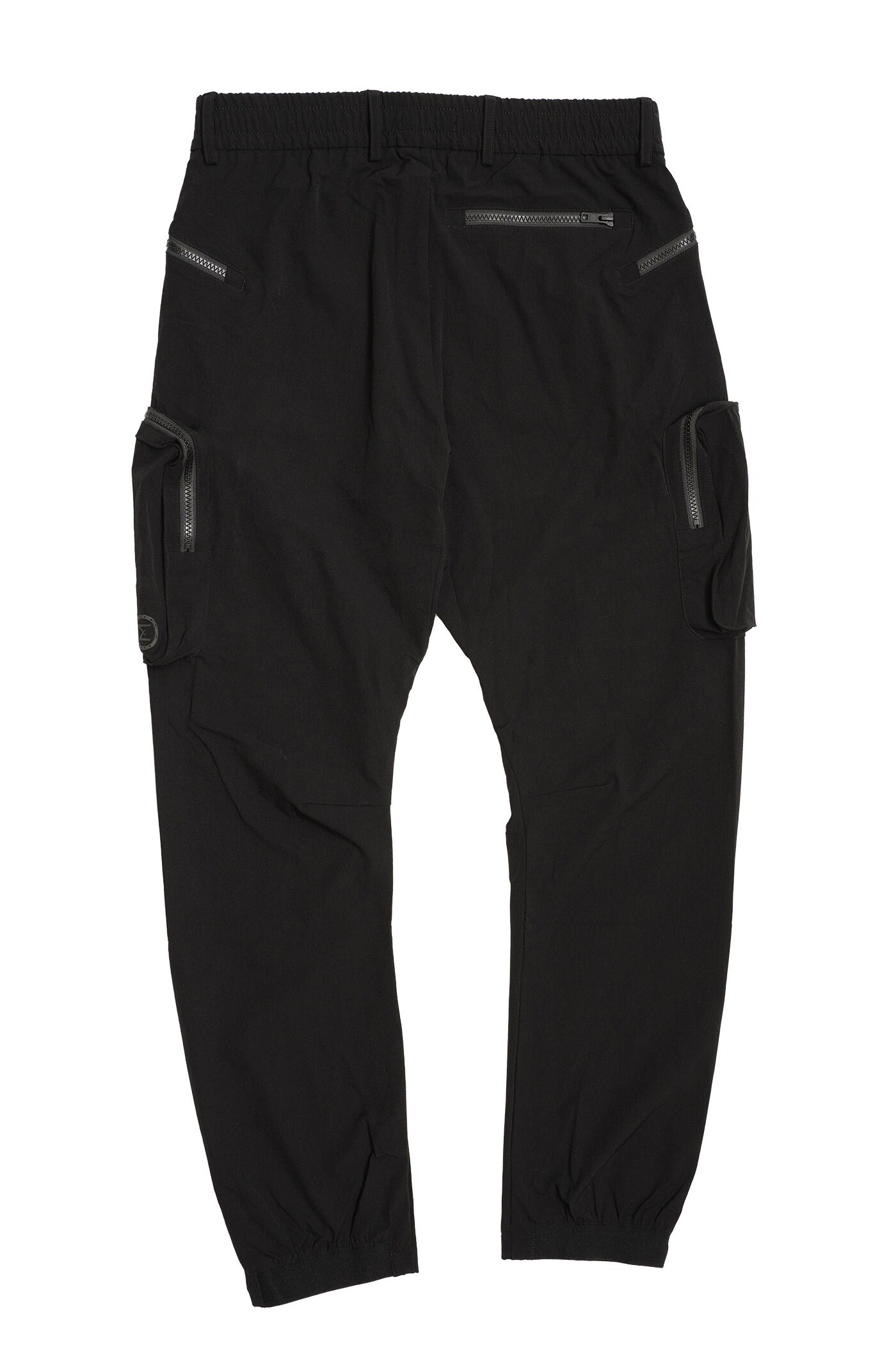 【U LAN】(UNISEX) Pocket Cargo Nylon Pants (Black ver.) Niepce Inc Streetwear Mens Techwear Jogger Pants with Straps