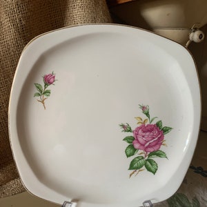 Vintage Paden City Pottery Square Dinner Plate