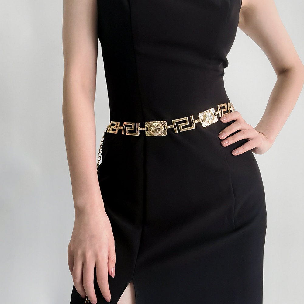 Waist Chain fashion Dress Belt gold Chain Belttrendy - Etsy