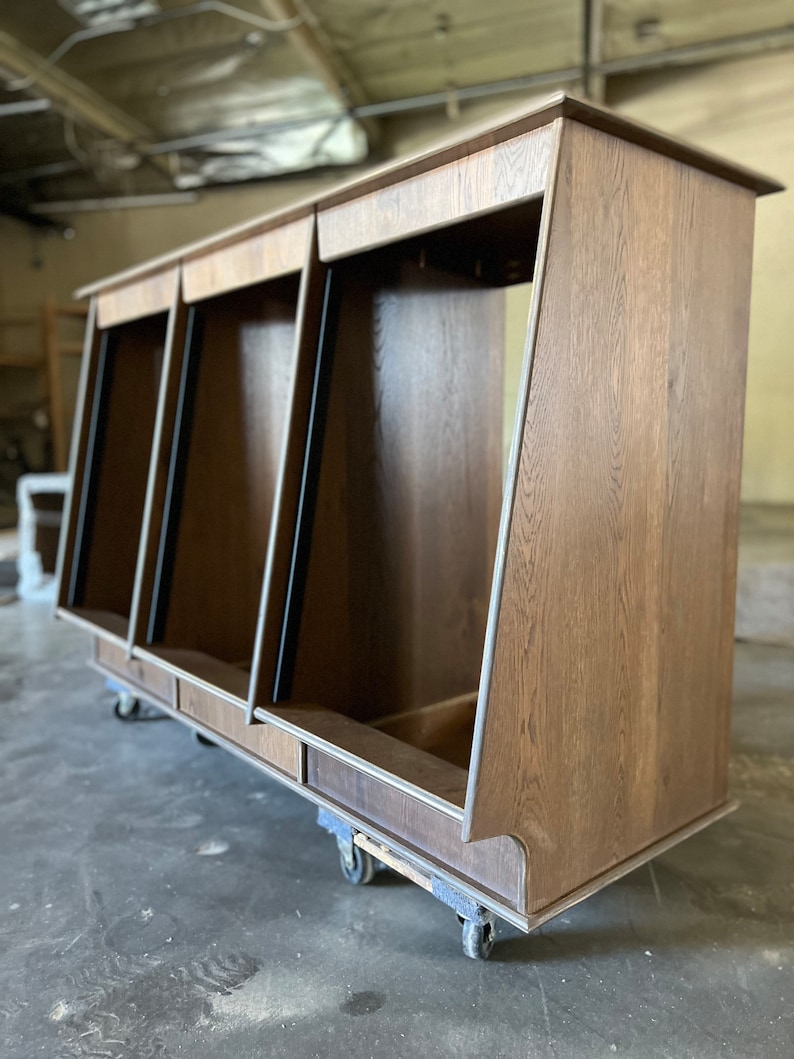 Triple 8-16U Slanted Audio Rack | Optional Rear Racks - Etsy