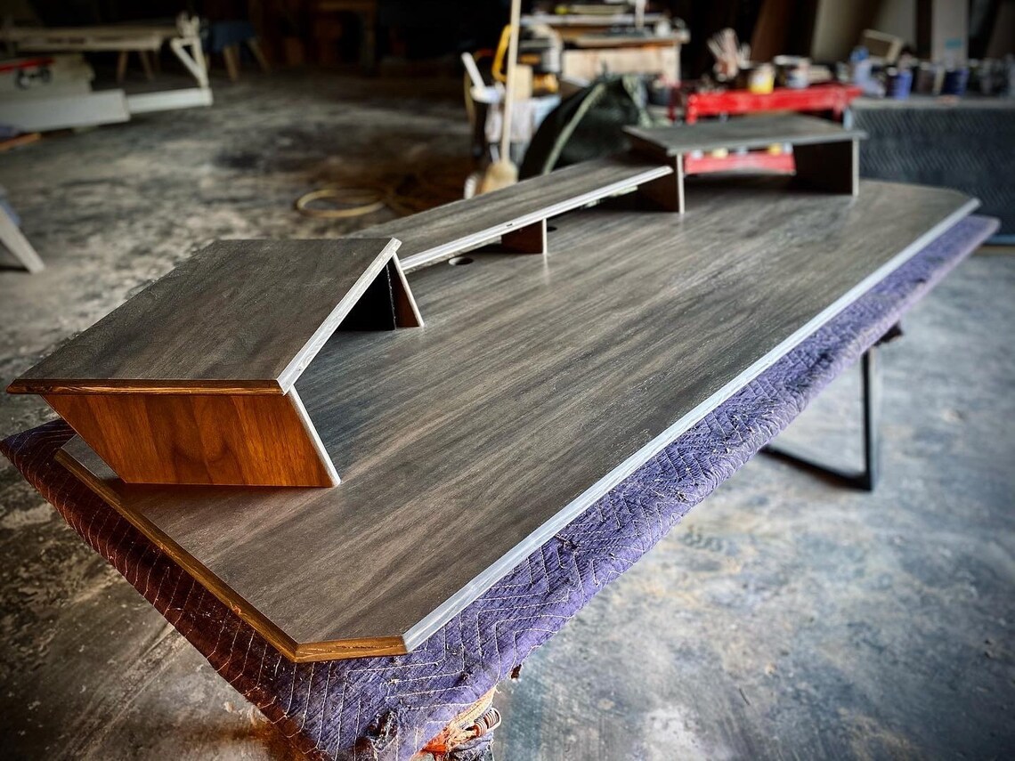 FixedHeight MUSIC STUDIO DESK Keyboard Tray Customizable Etsy España