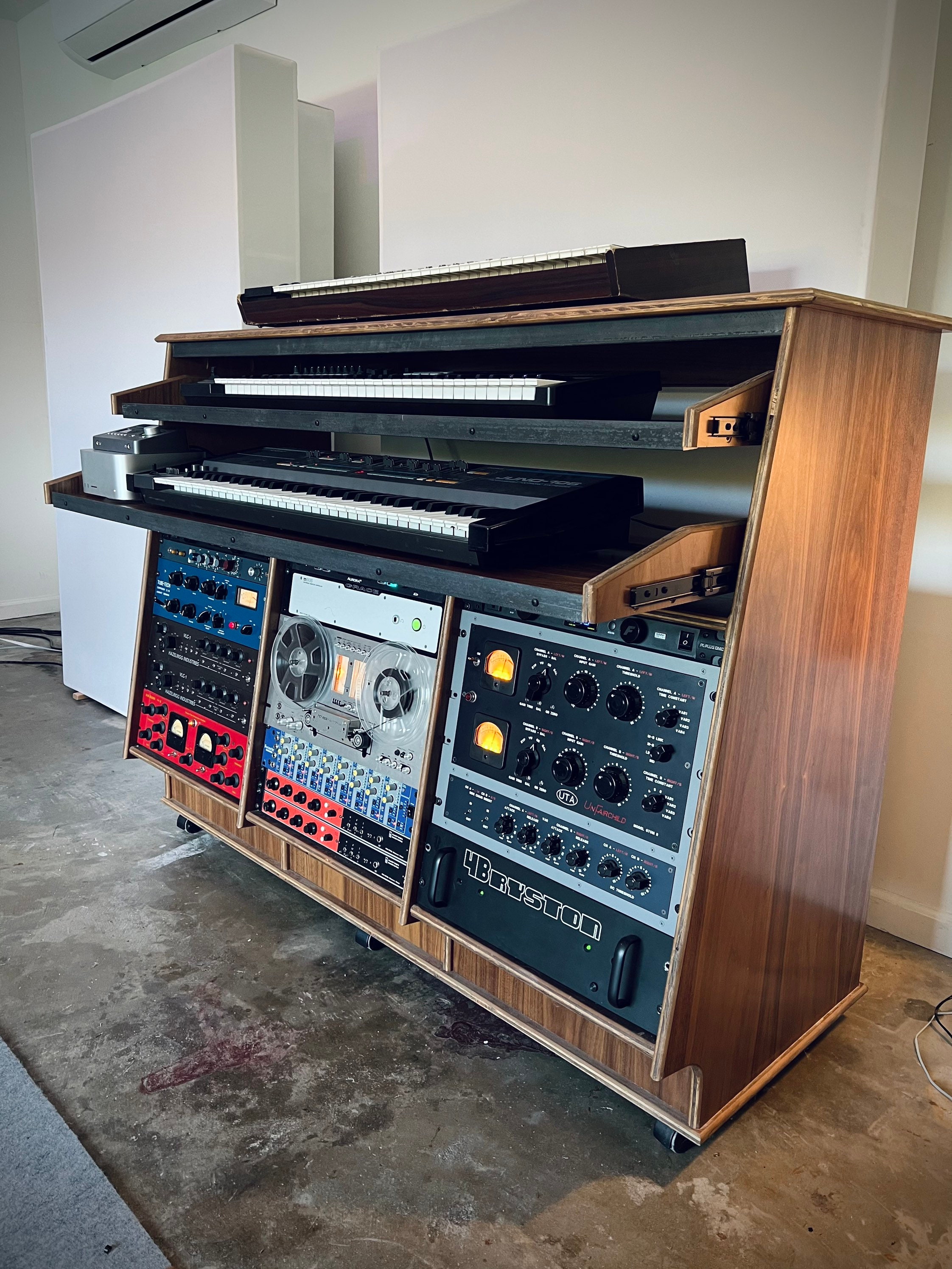 TRIPLE 8-12U Slanted SIDECAR Rack | 1-2 Synth Trays - Etsy