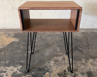 Single 3-12U Audio Rack | Hairpin Legs | Music Studio
