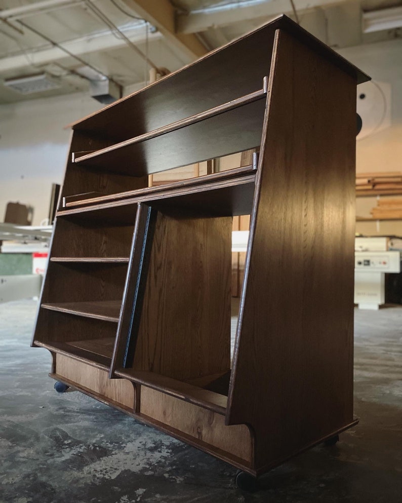 8-12U Slanted SIDECAR Audio Rack | (2) 43” Keyboard Trays | Storage ...