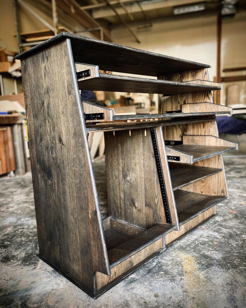 8-12U Slanted SIDECAR Audio Rack 2 43 Keyboard Trays - Etsy