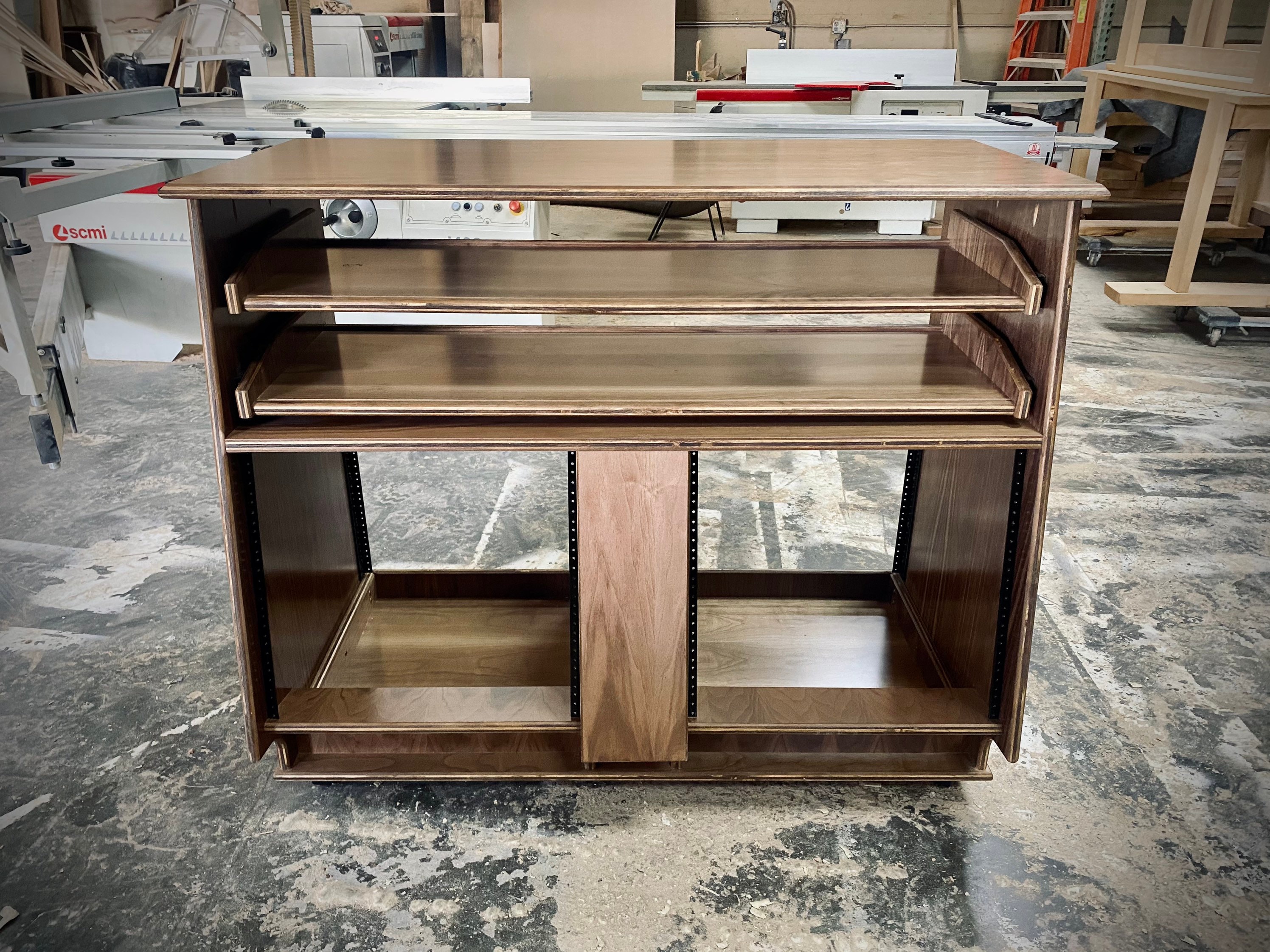 DUAL 8-12U Slanted SIDECAR Audio Rack 1-2 43 Keyboard - Etsy