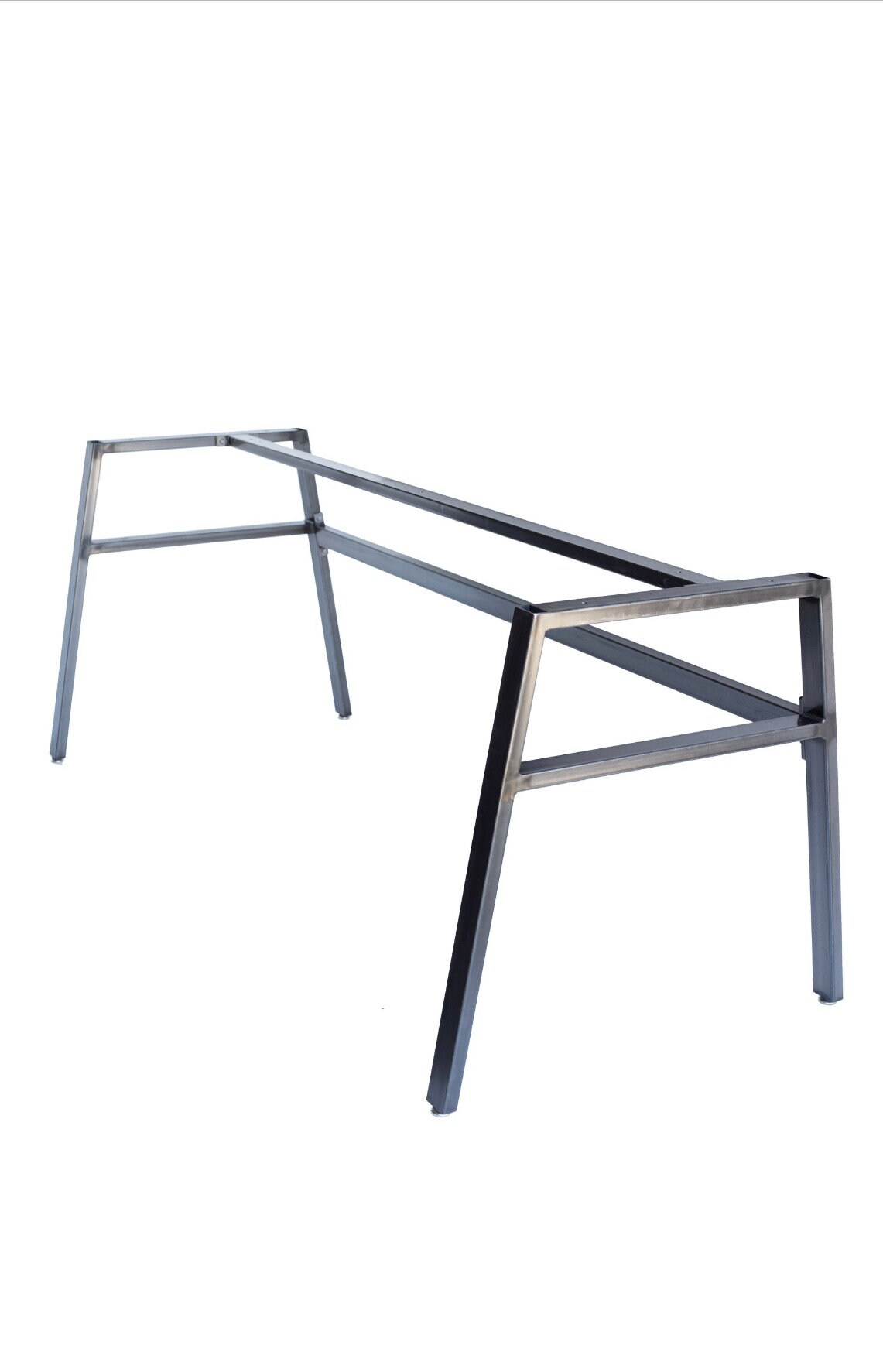 DIY A-Frame Steel Desk Base | Double Crossbars