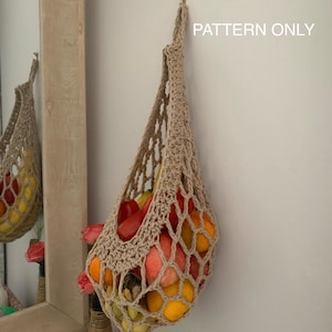 Crochet Tear Drop Fruit Hammock Pattern “Digital Pattern Only”