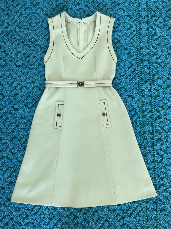70s Lime Sherbet Green Dress