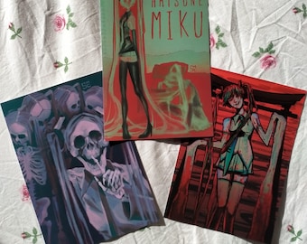Creepy Hatsune Miku Prints