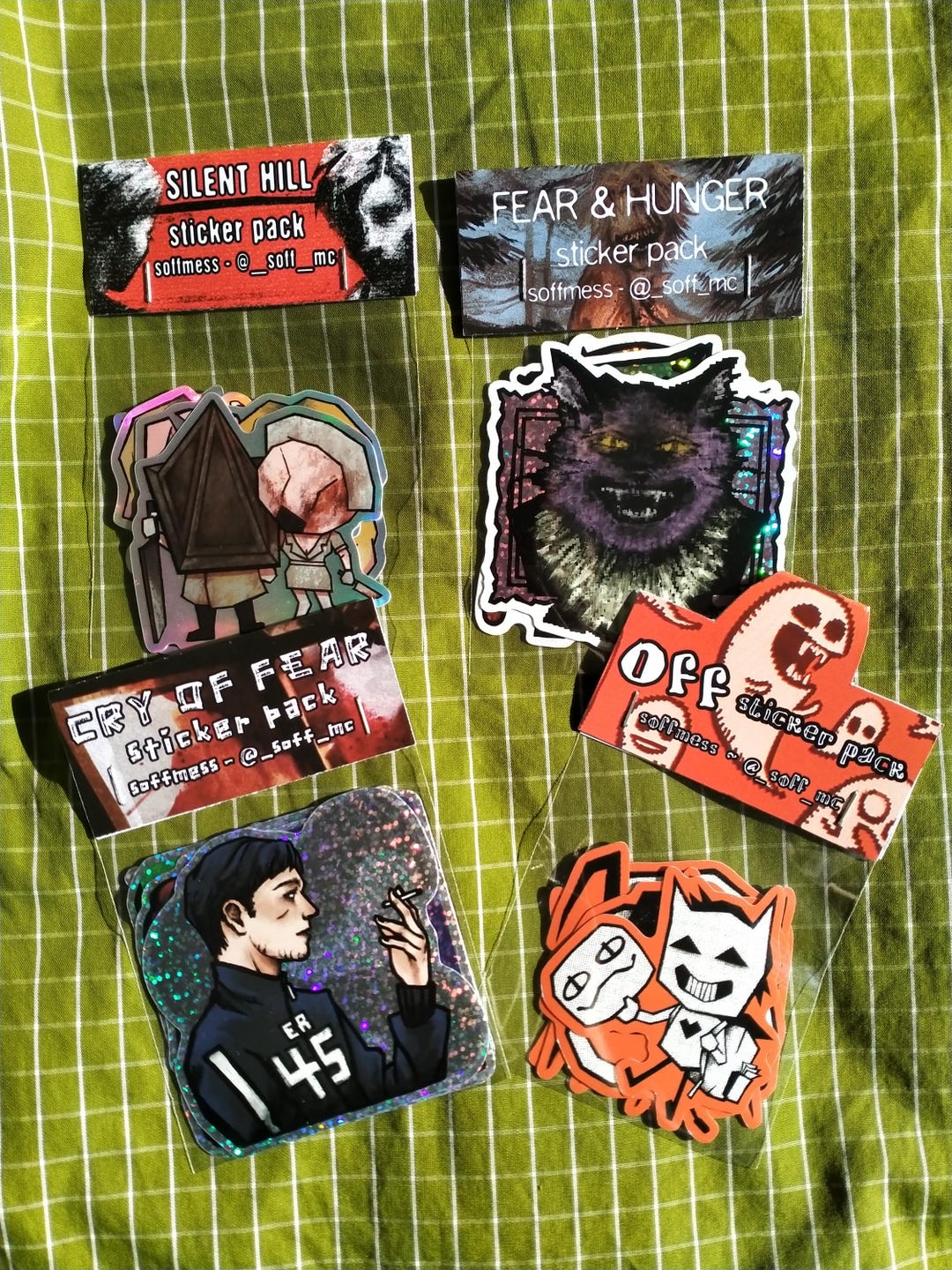 Horror Game Sticker Packs - Etsy