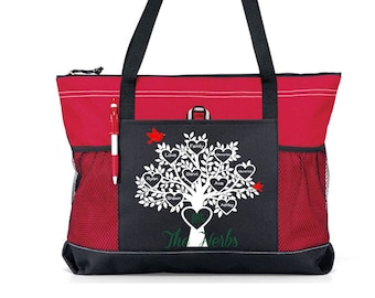 Personalized Family Tree Tote Bag, Available in 7 colors