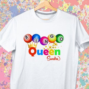 T-shirt personnalisé BINGO Queen