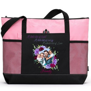 Personalized Family Frame Tote Bag, Available in 7 colors