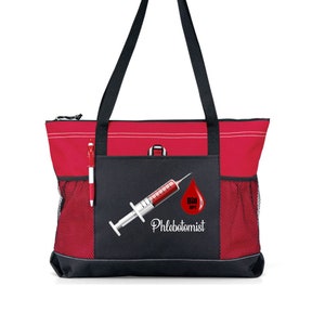 Personalized Every Drop Counts Phlebotomist Tote Bag, Available in 7 colors