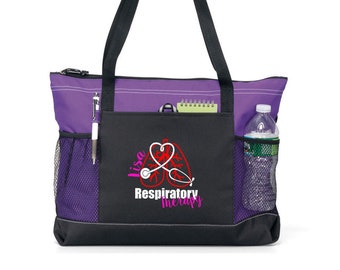 Personalized Respiratory Therapy Lung Tote Bag