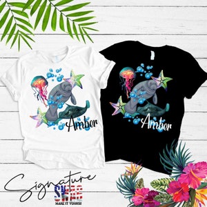Personalized Under the Sea T-Shirt, Available in White or Black
