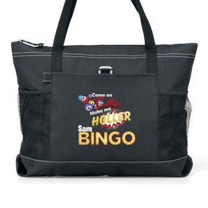 Gepersonaliseerde Come on Caller, Make me Holler Bingo Bag, Verkrijgbaar in 7 kleuren
