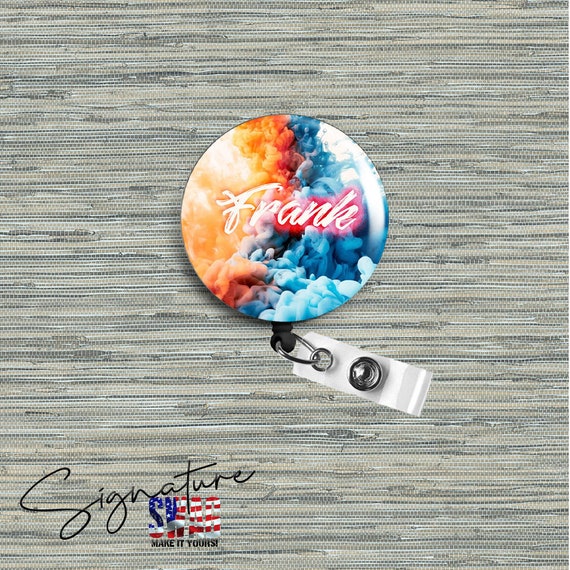 Personalized Smoke and Mirrors Retractable Badge Reel, Belt or Alligator  Clip Available -  Canada