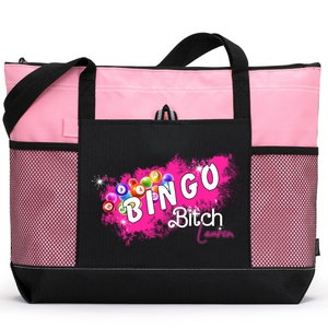 Sac fourre-tout Bingo Bitch personnalisé, disponible en 7 couleurs