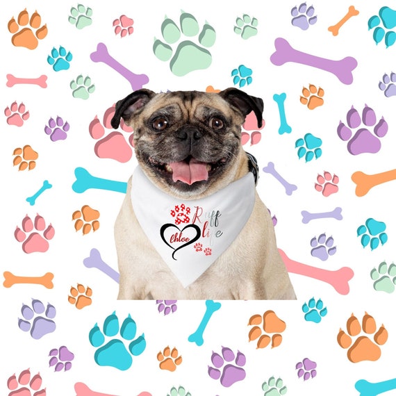 Personalized Ruff Life Pet Bandana