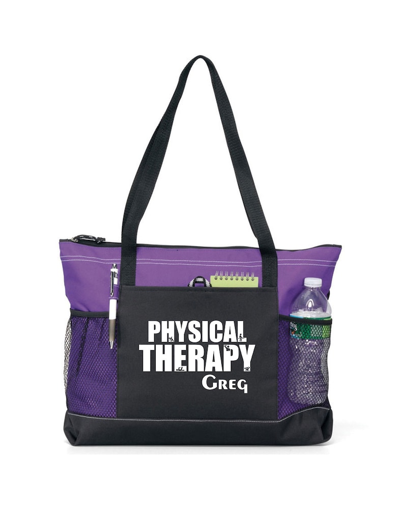 Personalized Physical Therapist Tote Bag Available in 7 Etsy