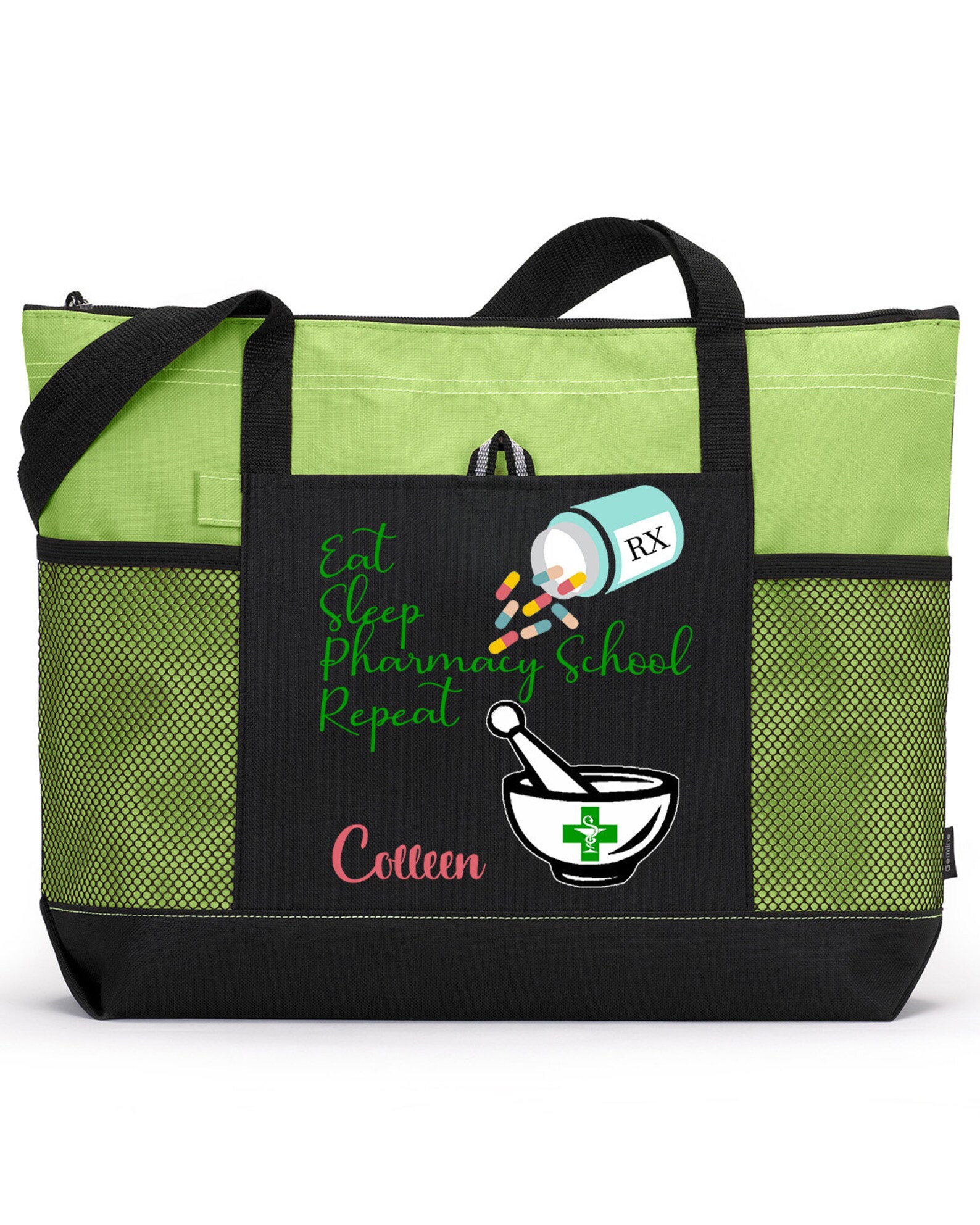 Personalized Eat sleep Pharmacy School repeat Tote Bag 7 Etsy