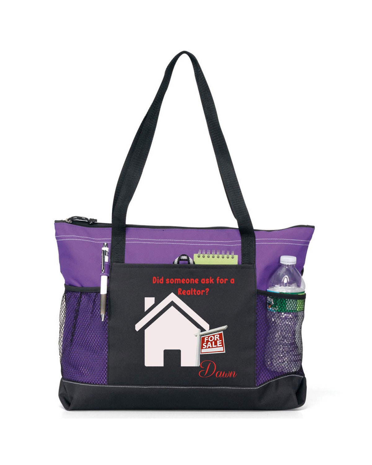 Personalized Realtor Tote Bag Available in 7 colors Etsy