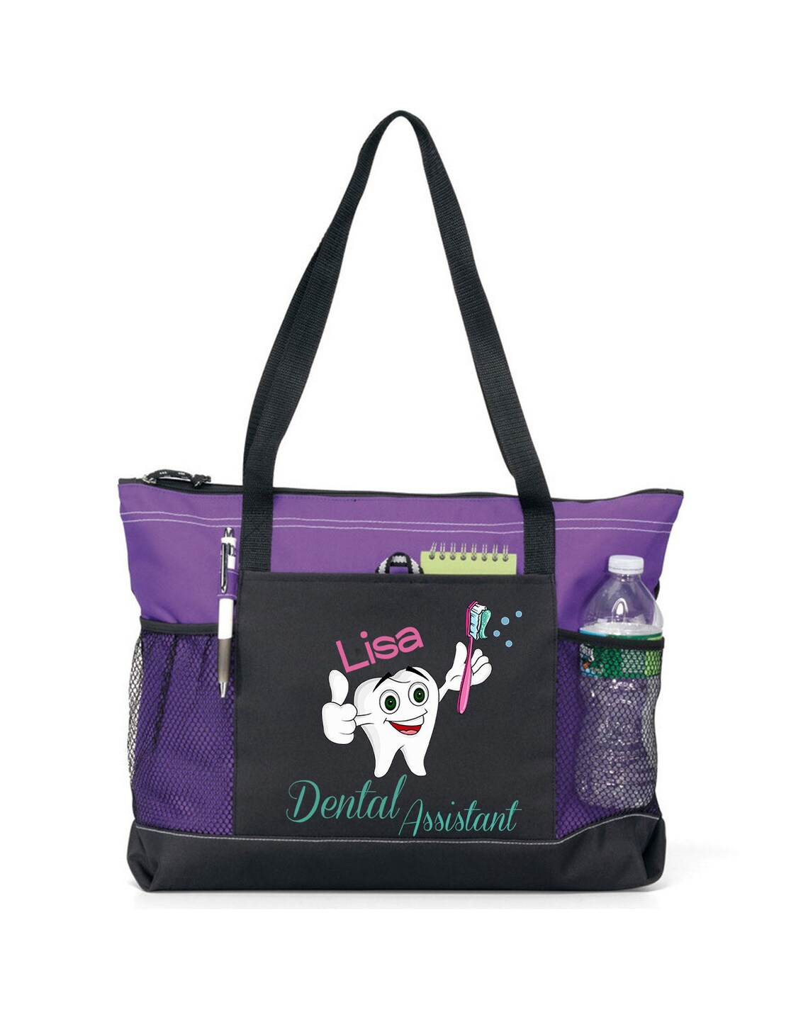 Personalized Dental Assistant Tote Bag Available in 7 colors Etsy