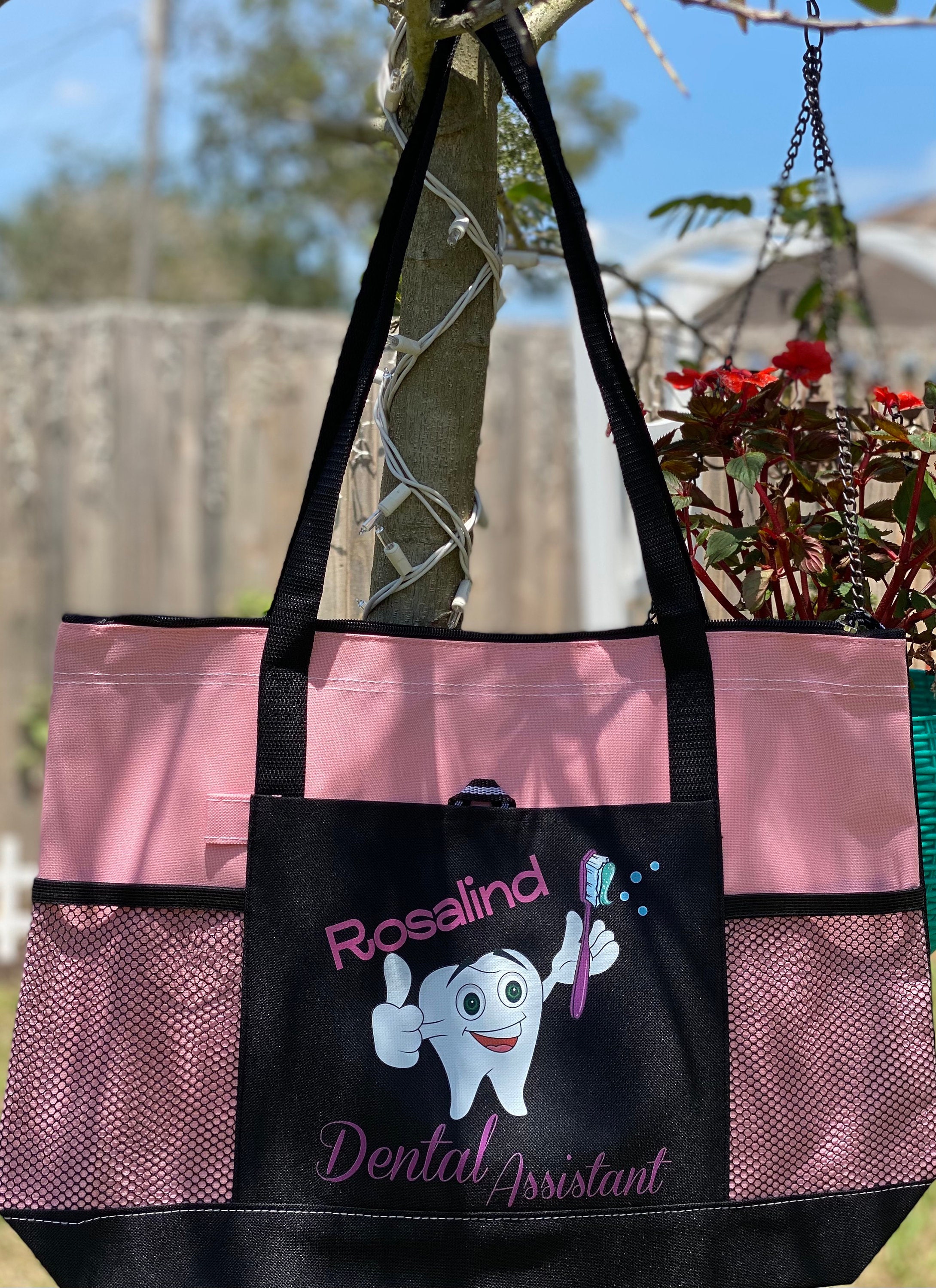 Personalized Dental Assistant Tote Bag Available in 7 colors Etsy