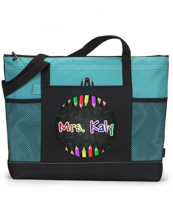 Personnalise a la craie plein de plaisir sac fourre tout pour professeur disponible en 7 couleurs Etsy France