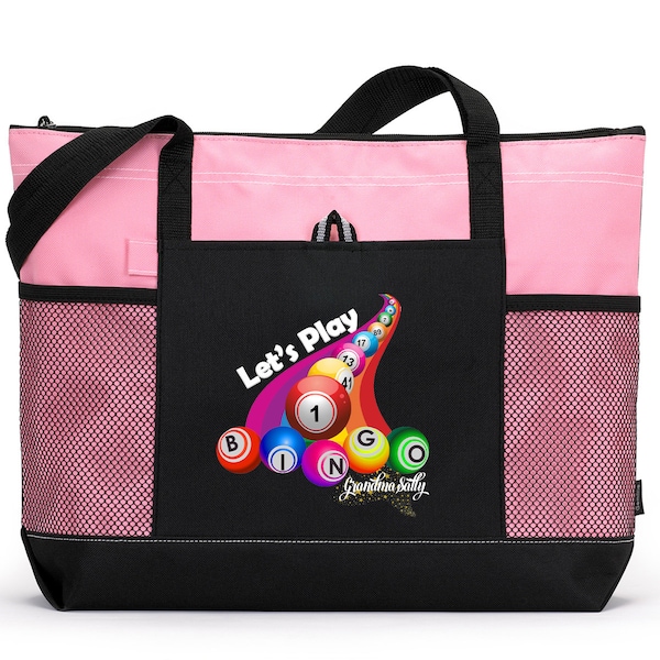 Personalized Let's Play Bingo Bag, Available in 7 colors