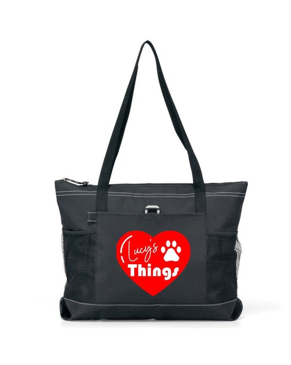 Personalized All My Love, Dog Things Tote Bag, Available in colors