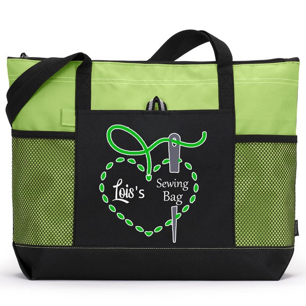 Personalized Sewing Bag, Available in 7 colors