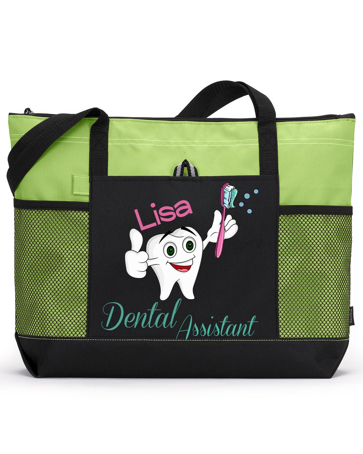 Personalized Dental Assistant Tote Bag Available in 7 colors Etsy
