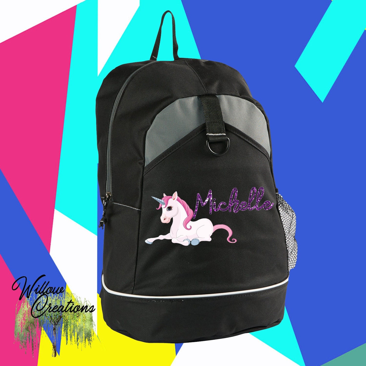 Sparkle Unicorn Backpack Etsy Canada