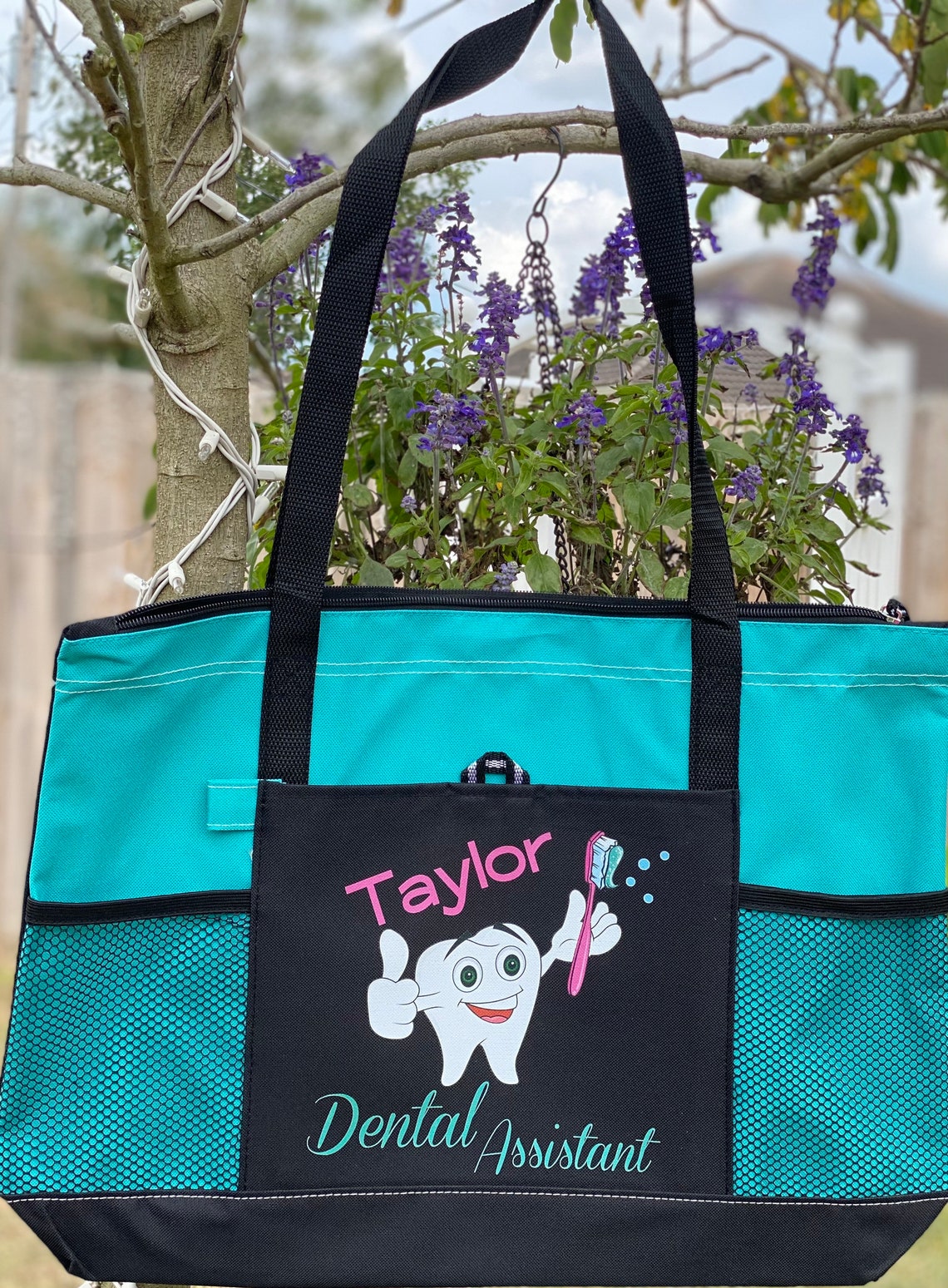 Personalized Dental Assistant Tote Bag Available in 7 colors Etsy