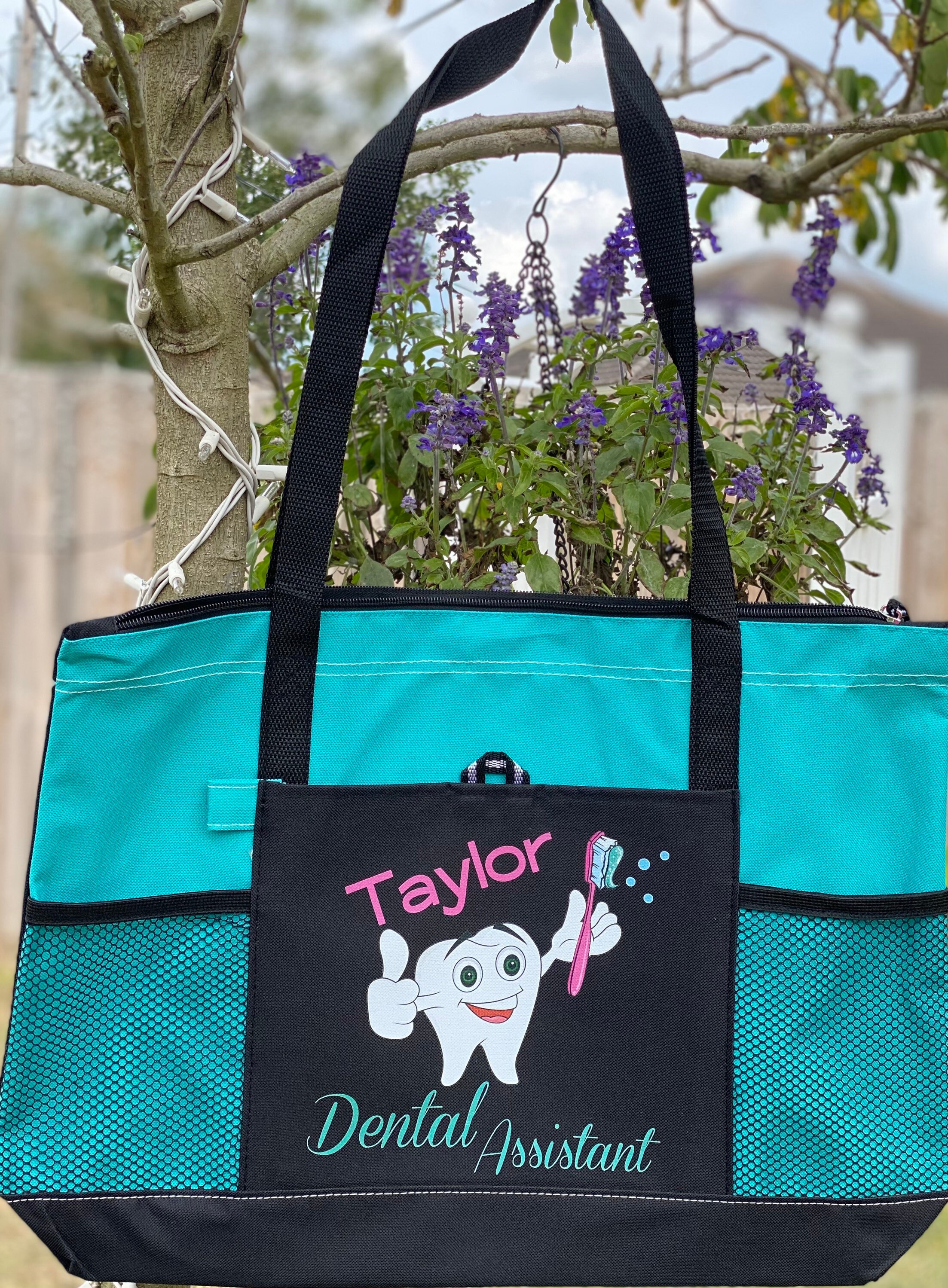 Personalized Dental Assistant Tote Bag Available in 7 colors Etsy