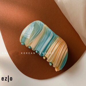 Marble Hair Claw, Acrylic Hair Claw, Hair Clips, Fashion Women Hair ...