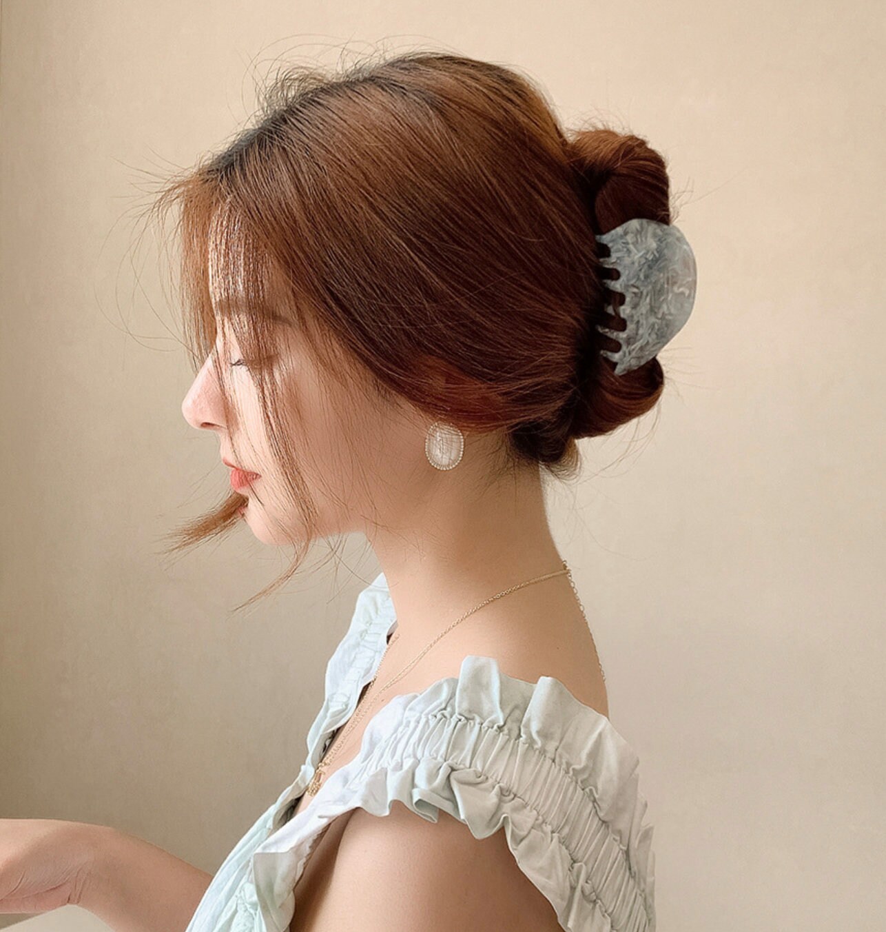 Marble Hair Claw Acrylic Hair Claw Hair Clips Fashion Women | Etsy
